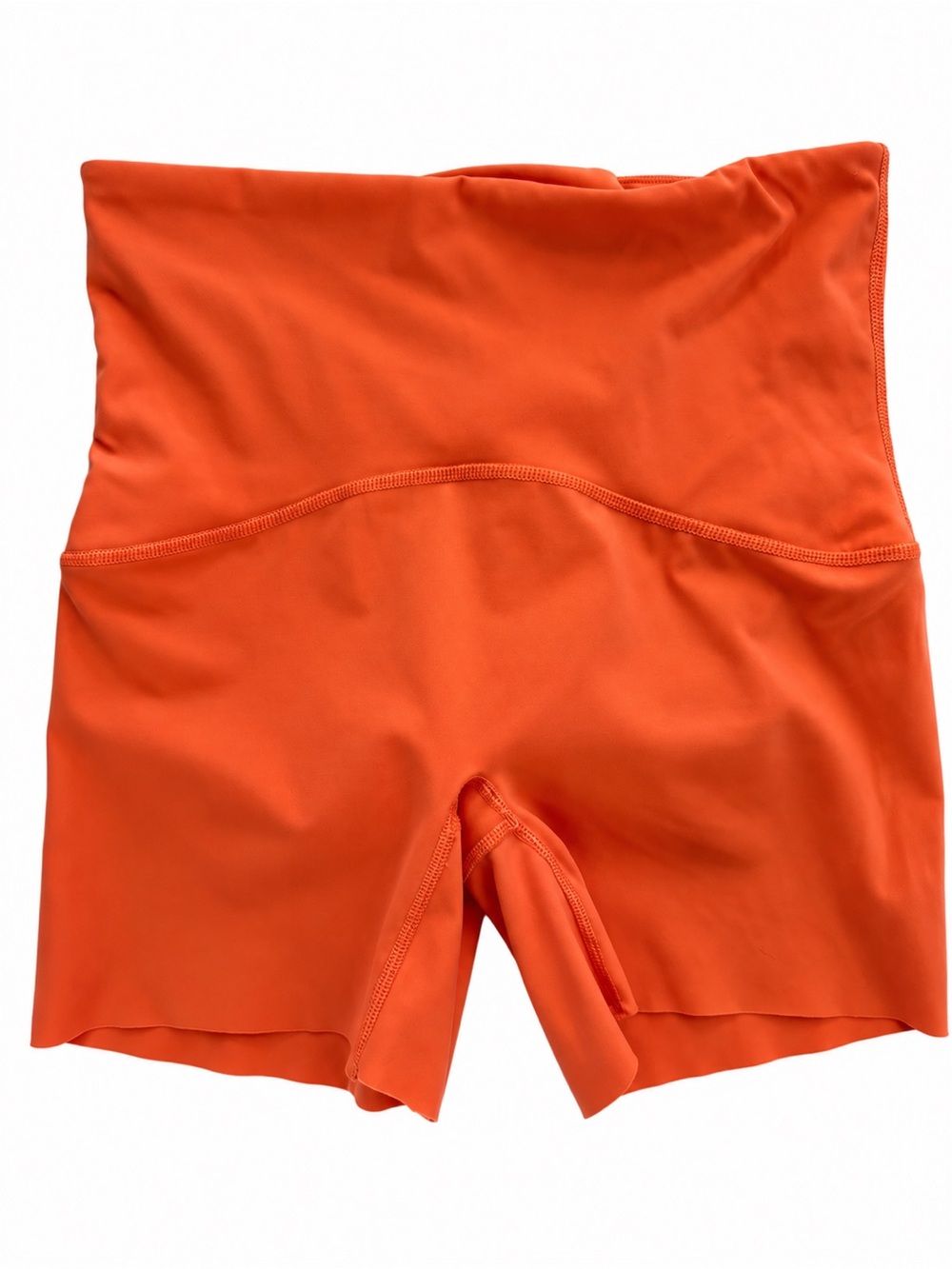 SPANX High-Waist Orange Bike Shorts